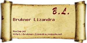 Brukner Lizandra névjegykártya